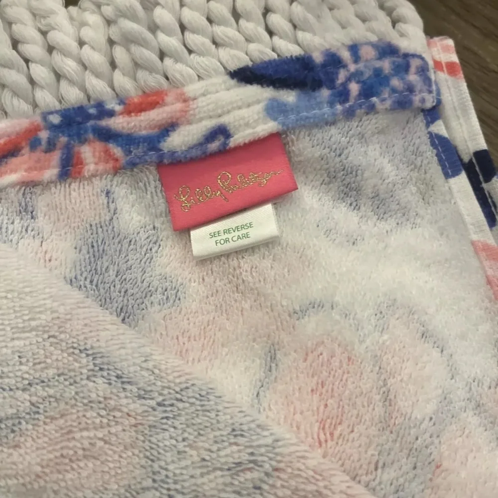 LILLY PULITZER GWP BEACH POOL COTTON TOWEL 60X30 